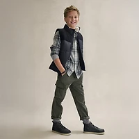 Thereabouts Little & Big Kid Boys Long Sleeve Regular Fit Flannel Shirt