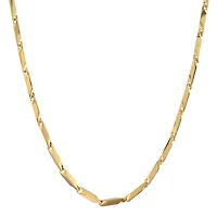 Mens Stainless Steel & Gold-Tone IP 24" 3mm Link Chain