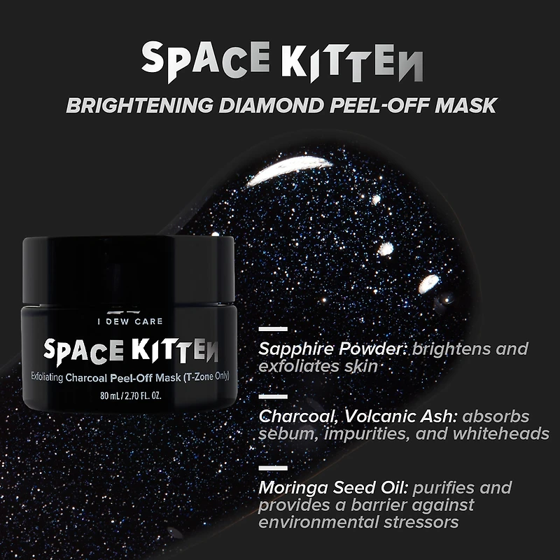 I Dew Care Space Kitten Mask