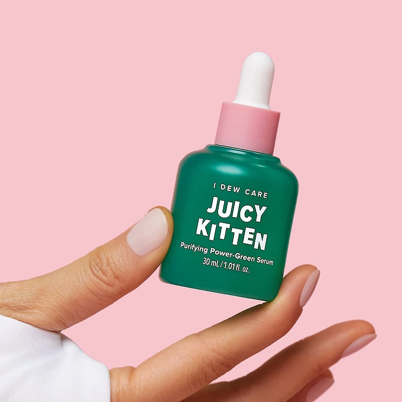 I Dew Care Juicy Kitten: Purifying Green Serum Face Treatment