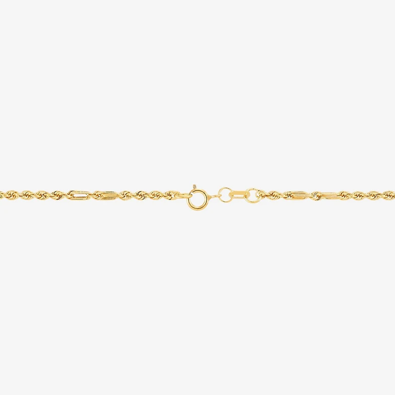 Womens 14K Gold 20 Inch Link Necklace