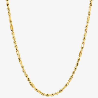 Womens 14K Gold 20 Inch Link Necklace