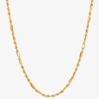 Womens 14K Gold 20 Inch Link Necklace