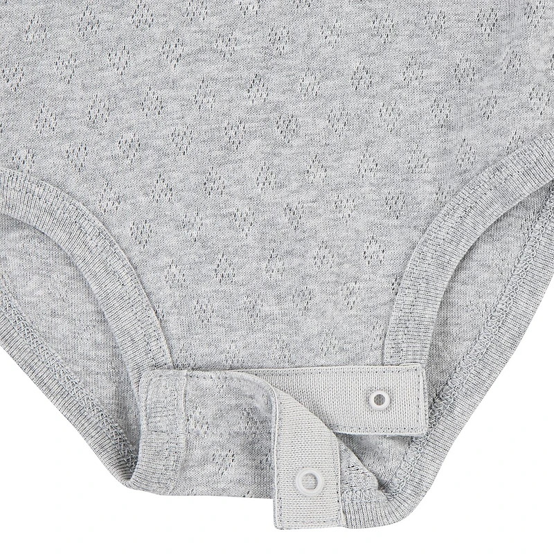 Huggies Baby Girls Crew Neck Short Sleeve 3-pc. Bodysuit