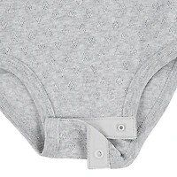 Huggies Baby Girls Crew Neck Short Sleeve 3-pc. Bodysuit