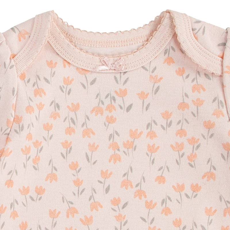 Huggies Baby Girls Crew Neck Short Sleeve 3-pc. Bodysuit