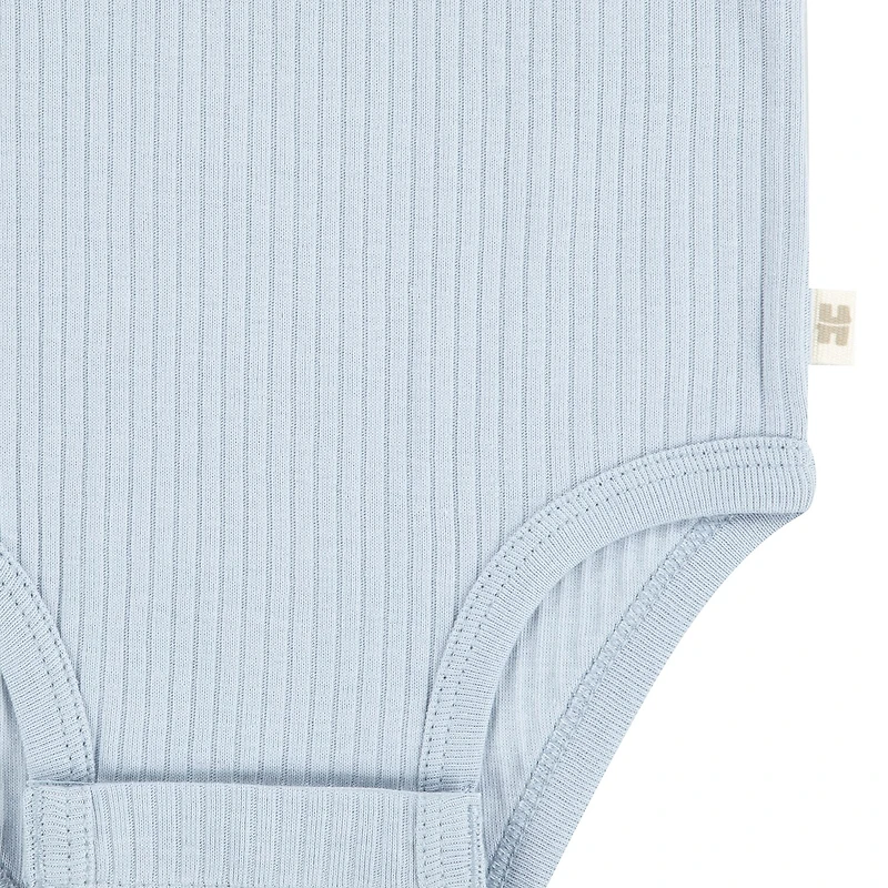 Huggies Baby Boys Crew Neck Short Sleeve Rib 3-pc. Bodysuit