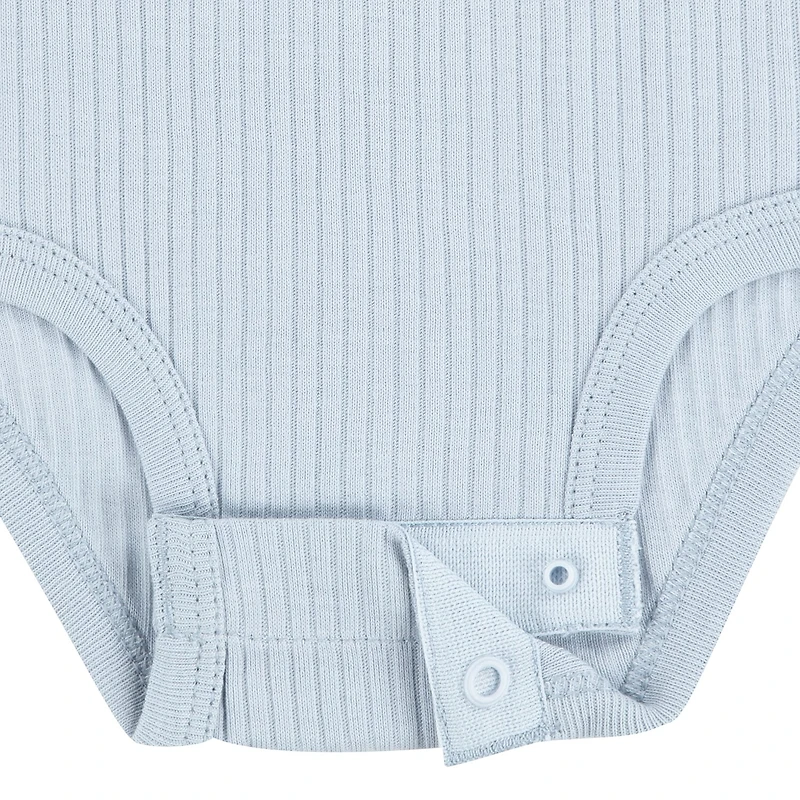 Huggies Baby Boys Crew Neck Short Sleeve Rib 3-pc. Bodysuit