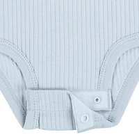 Huggies Baby Boys Crew Neck Short Sleeve Rib 3-pc. Bodysuit