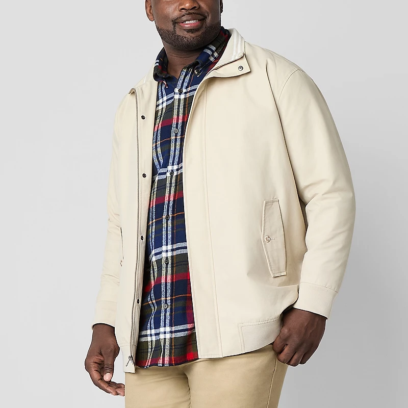 St. John's Bay Harrington Golf Mens Big and Tall Bomber Jacket