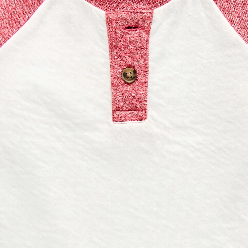 Okie Dokie Baby Boys Long Sleeve Regular Fit Henley Shirt