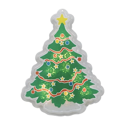 Northlight 12.5in Prelit Tree Christmas Window Decor