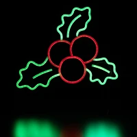Northlight 12in Led Holly Berries Christmas Window Decor