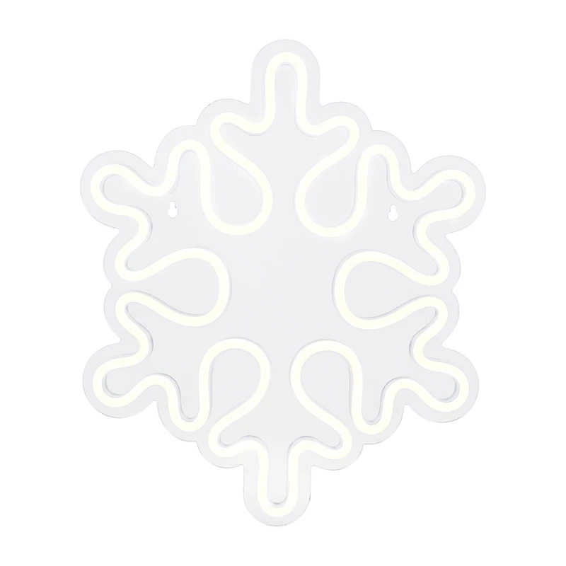 Northlight Neon Style Snowflake Christmas Window Decor