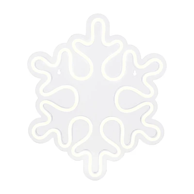 Northlight Neon Style Snowflake Christmas Window Decor