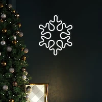Northlight Neon Style Snowflake Christmas Window Decor