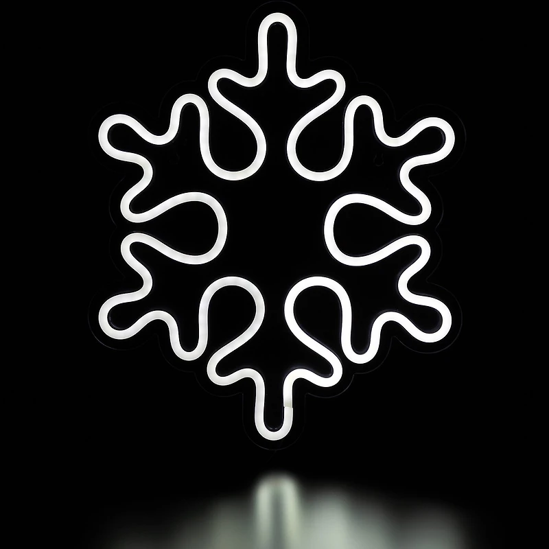 Northlight Neon Style Snowflake Christmas Window Decor