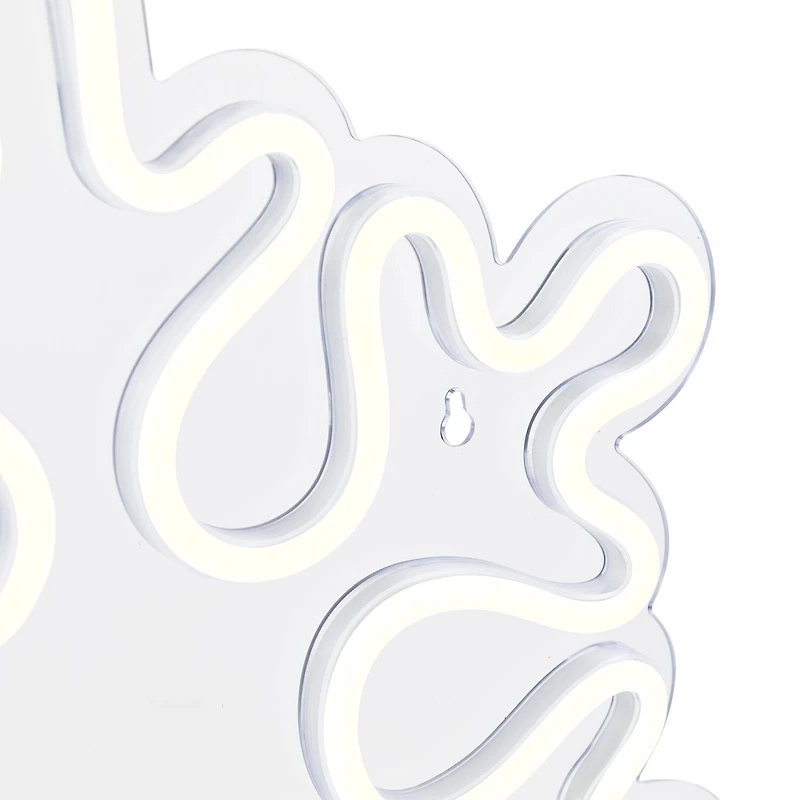 Northlight Neon Style Snowflake Christmas Window Decor