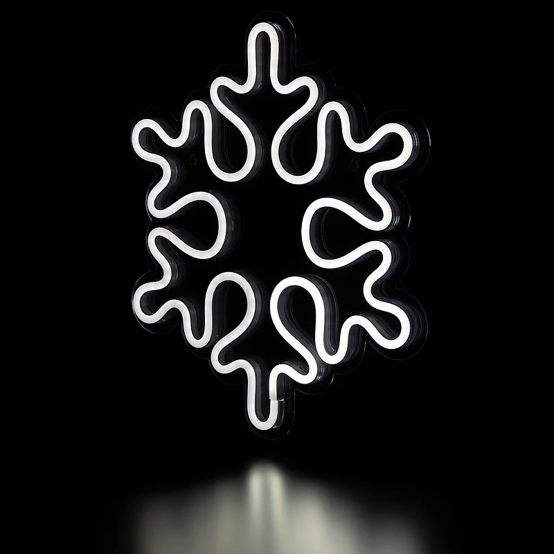 Northlight Neon Style Snowflake Christmas Window Decor