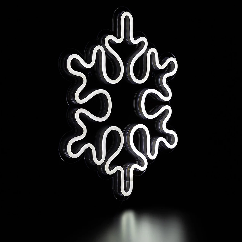 Northlight Neon Style Snowflake Christmas Window Decor