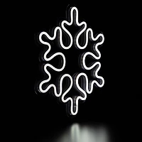Northlight Neon Style Snowflake Christmas Window Decor