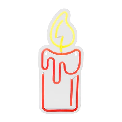Northlight 12in Red Led Candle Christmas Window Decor