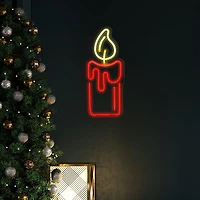 Northlight 12in Red Led Candle Christmas Window Decor
