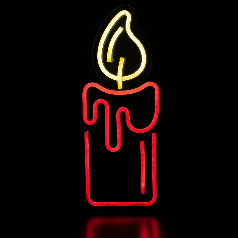 Northlight 12in Red Led Candle Christmas Window Decor