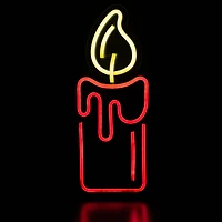 Northlight 12in Red Led Candle Christmas Window Decor