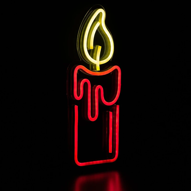 Northlight 12in Red Led Candle Christmas Window Decor