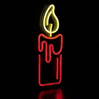 Northlight 12in Red Led Candle Christmas Window Decor