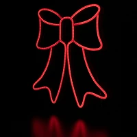 Northlight 15in Red Led Bow Christmas Window Decor
