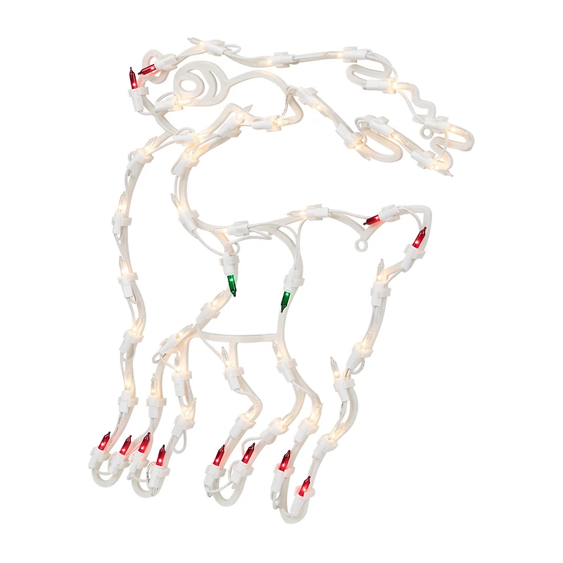 Northlight 18in Prelit Reindeer Christmas Window Decor