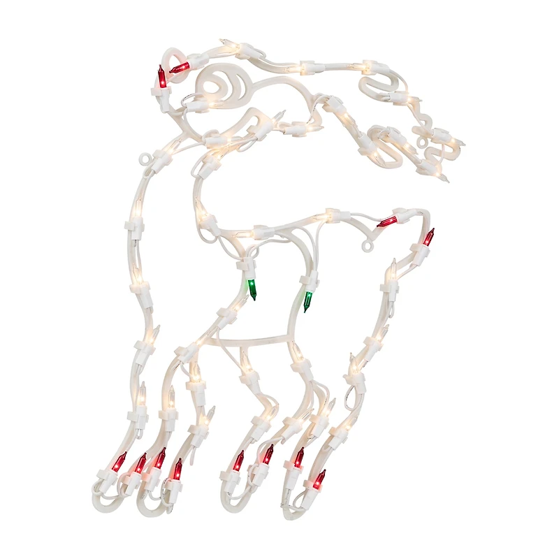 Northlight 18in Prelit Reindeer Christmas Window Decor