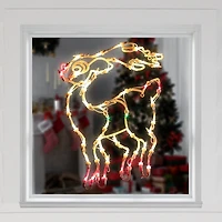 Northlight 18in Prelit Reindeer Christmas Window Decor