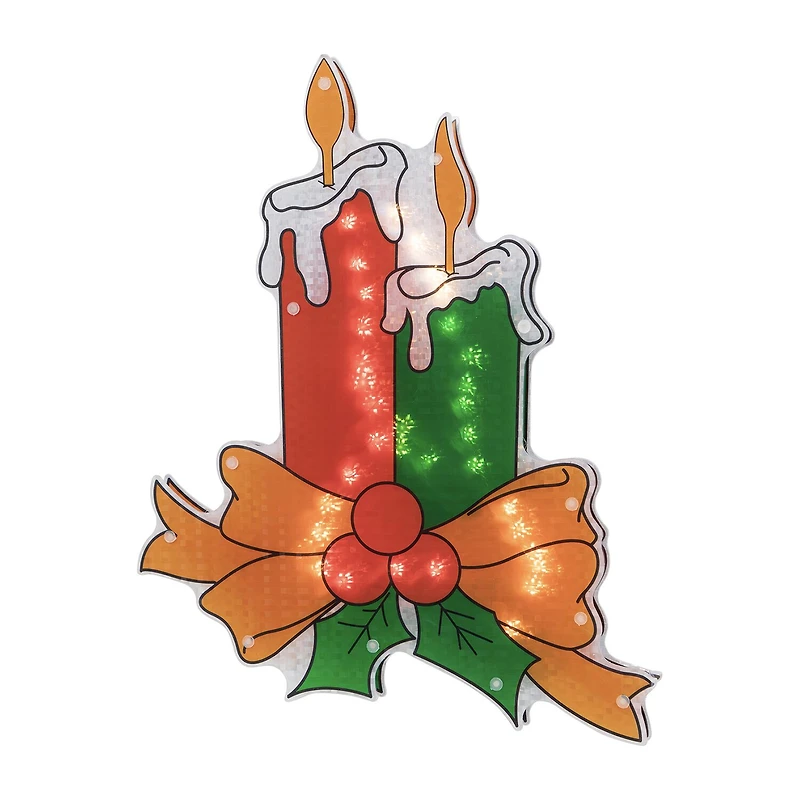 Northlight 17in Prelit Candle Christmas Window Decor