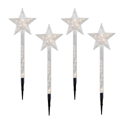 Northlight Lighted Star Pathway Marker Christmas Yard Art