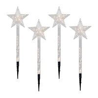 Northlight Lighted Star  Pathway Marker Christmas Yard Art