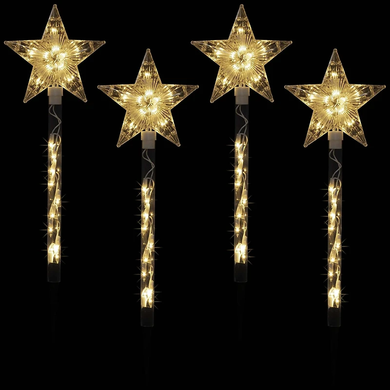 Northlight Lighted Star Pathway Marker Christmas Yard Art