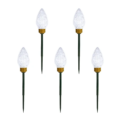 Northlight Led Clear Lights Pathway Marker Christmas Yard Art