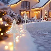 Northlight Lighted Tree Pathway Marker Christmas Yard Art