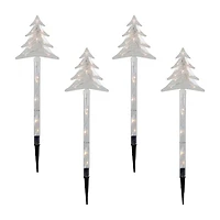 Northlight Lighted Tree Pathway Marker Christmas Yard Art