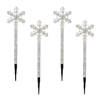 Northlight Snowflakes  Pathway Marker Christmas Yard Art