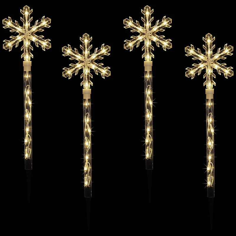 Northlight Snowflakes Pathway Marker Christmas Yard Art