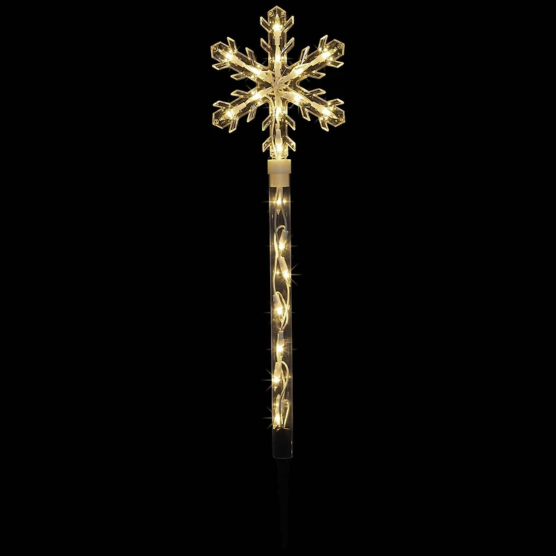 Northlight Snowflakes Pathway Marker Christmas Yard Art