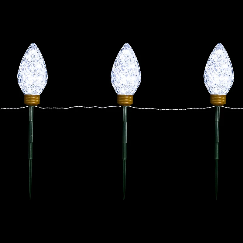Northlight Led Jumbo  Bulb Pathway Marker Christmas Yard Art