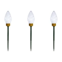 Northlight Led Jumbo  Bulb Pathway Marker Christmas Yard Art