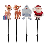 Northlight Rudolph And Friends Pathway Markers Christmas Yard Art