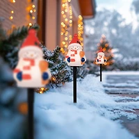 Northlight 16in Pattern Pathway Markers Christmas Yard Art