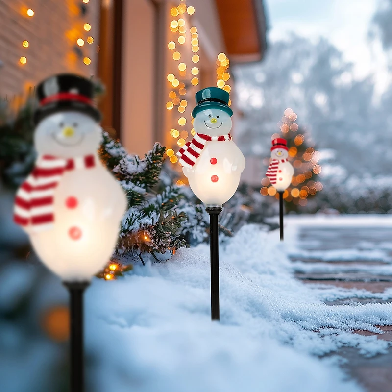 Northlight 16in Pattern Pathway Markers Christmas Yard Art